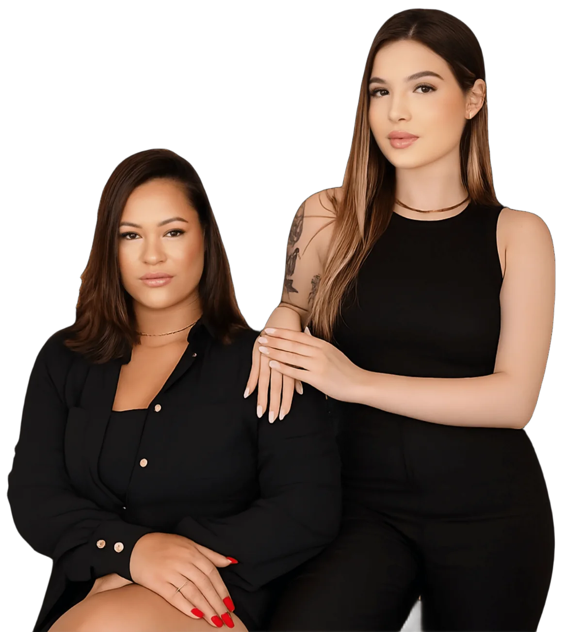 Manuela Baraldo e Carla Machado, profissionais do Glow Studio & Academy